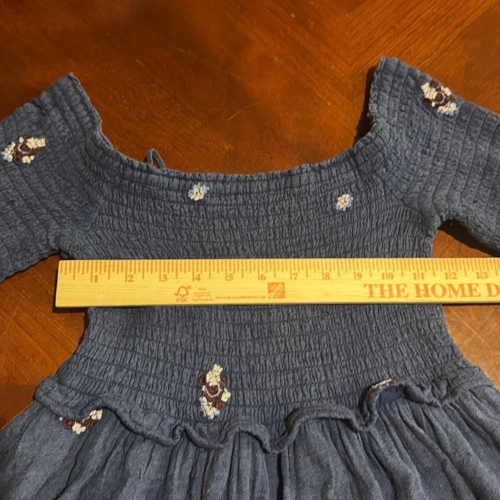 Free people XS/ S daisy dress ruched elastic mini counting daisies - Picture 10 of 11
